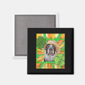 Aimant Sticker pour chien St. Patrick (Recto/Verso)