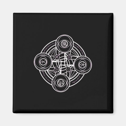 Aimant Sticker pour lunette magique (sceau)18 (Devant)