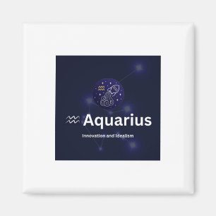 Aimant Sticker pour signes Zodiac Aquarius