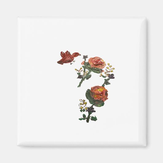 Aimant Sticker Roses Rose (Devant)