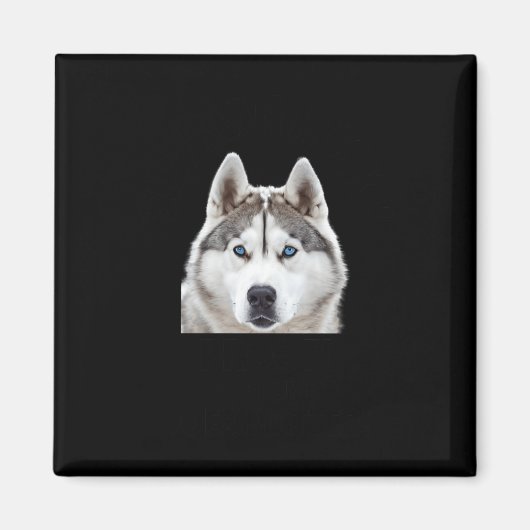 Aimant Sticker Sibérien Husky Preof That Size S (Devant)