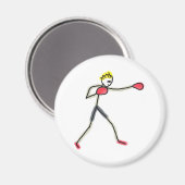 Aimant Stickman Boxe (Recto/Verso)