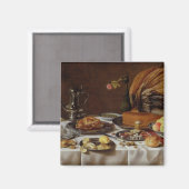 Aimant Still Life with a Peacock Pie, 1627 (Recto/Verso)