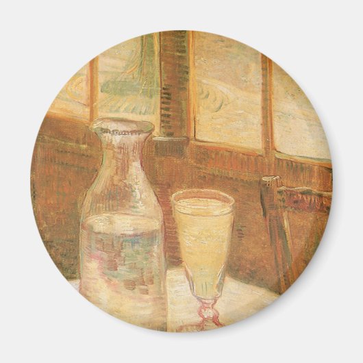 Aimant Still Life with Absinthe par Vincent van Gogh (Devant)