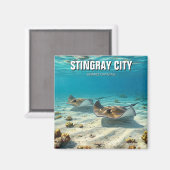 Aimant Stingray en Grand Cayman Travel (Recto/Verso)