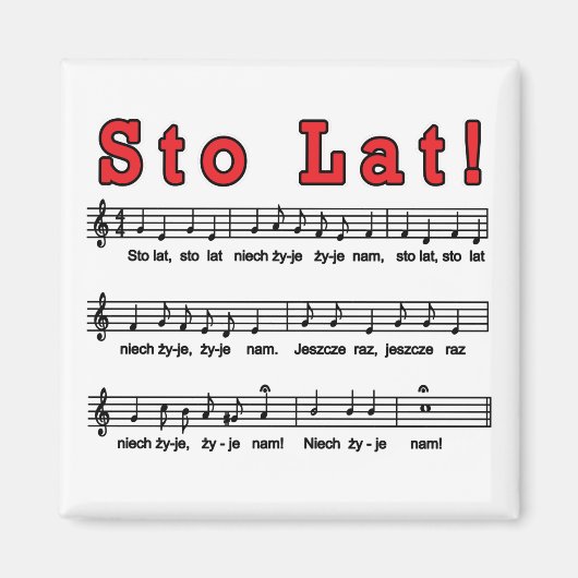 Aimant Sto Lat ! Chanson (Devant)