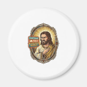 Aimant Stockage en nuage de Jésus plein avertissement Pay