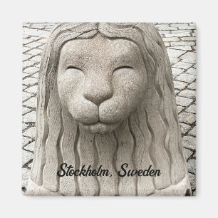 Aimant Stockholm Lion Statue Sweden Personalize