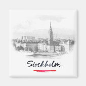 Aimant Stockholm - Skyline (Devant)