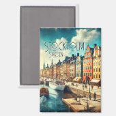 Aimant Stockholm, Suède (Recto/Verso)