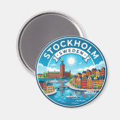 Aimant Stockholm Suède (Recto/Verso)