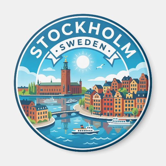 Aimant Stockholm Suède (Devant)