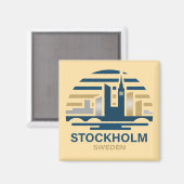 Aimant Stockholm Suède Europe (Recto/Verso)