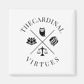 Aimant Stoic Virtues Wisdom Temperance Justice Courage (Devant)