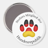 Aimant Stolzes Mitglied der Hundesrepublik Chien allemand (Recto/Verso)
