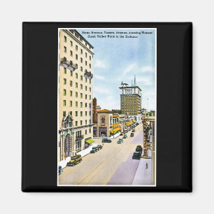 Aimant Stone Avenue, Tucson, Arizona Retro Road Trip