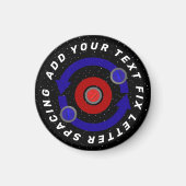 Aimant Stone de curling roulant comme l'orbite de la Terr (Devant)