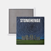 Aimant Stonehenge Angleterre Royaume-Uni Startrails (Recto/Verso)