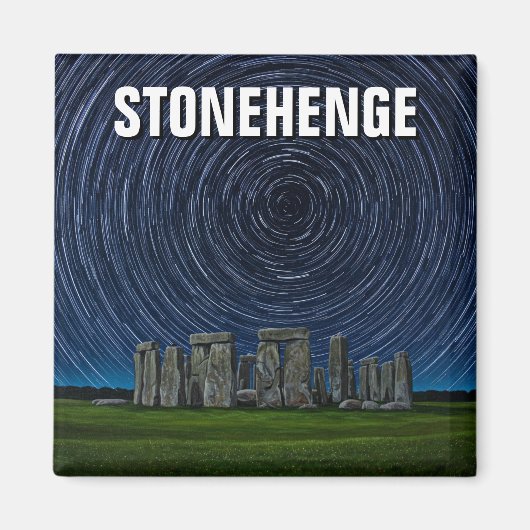Aimant Stonehenge Angleterre Royaume-Uni Startrails (Devant)