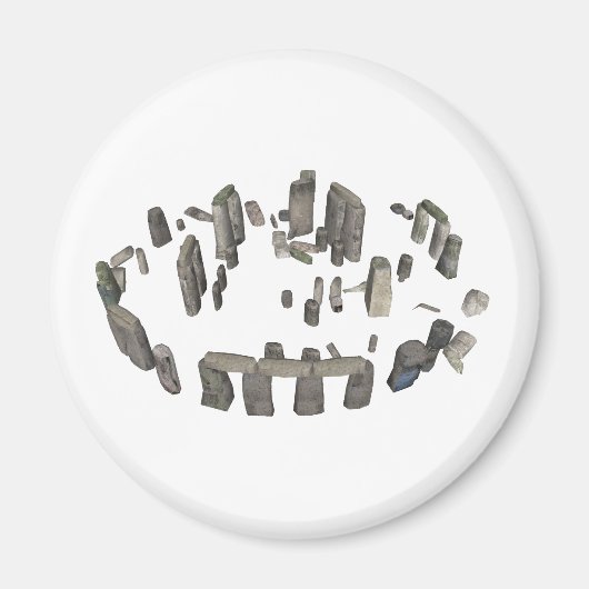 Aimant Stonehenge : Modèle 3D : (Devant)