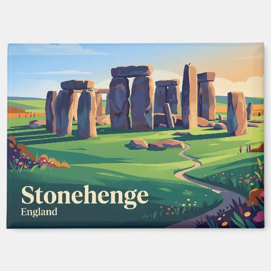 Aimant Stonehenge Royaume-Uni (Recto)