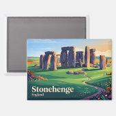 Aimant Stonehenge Royaume-Uni (Recto/Verso)