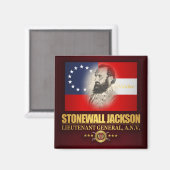 Aimant Stonewall Jackson (patriote du sud) (Recto/Verso)