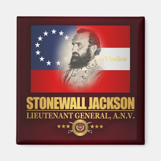 Aimant Stonewall Jackson (patriote du sud) (Devant)