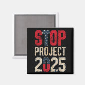 Aimant Stop Project 2025 Trump Biden Vintage (Recto/Verso)