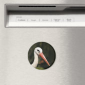 Aimant Stork - symbole de Strasbourg et Alsace, France (In Situ (Lave-vaisselle))