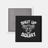 Aimant Stout d'entraînement Squat Funny Gym Powerlift Jou (Recto/Verso)