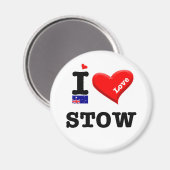 Aimant STOW - I Love (Recto/Verso)