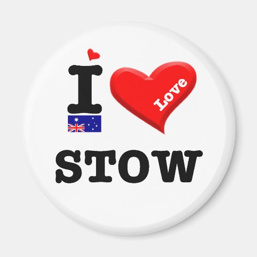 Aimant STOW - I Love (Devant)