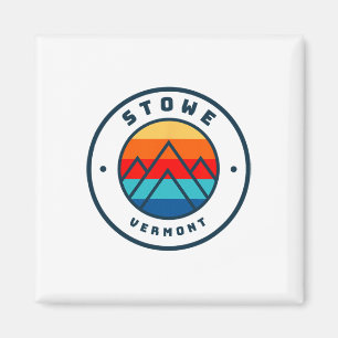 Aimant Stowe Vermont Ski Snowboard Voyage en famille de s