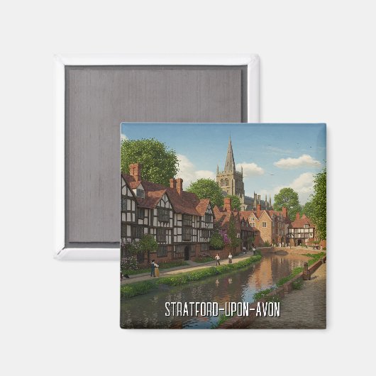 Aimant Stratford-Upon-Avon England Travel (Recto/Verso)