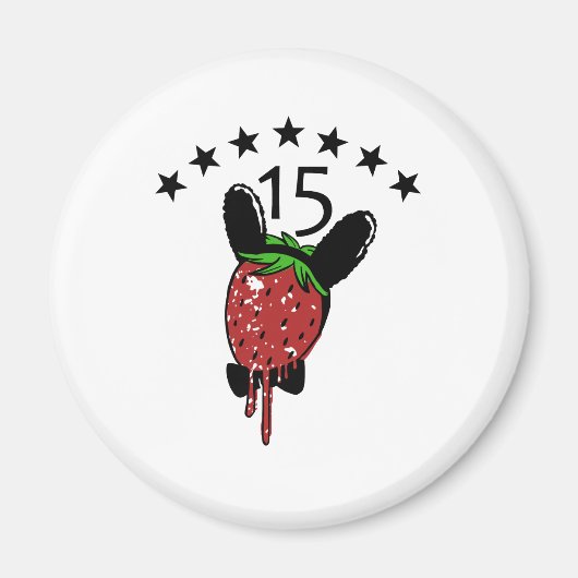 AIMANT STRAWBERRY BUNNY (Devant)