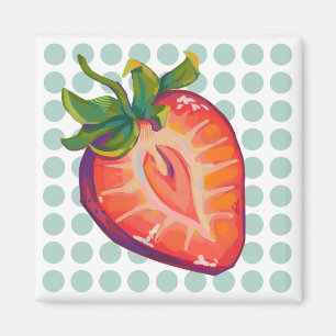 Aimant Strawberry, fraises
