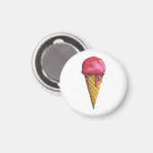 Aimant Strawberry Ice-cream cone (Recto/Verso)