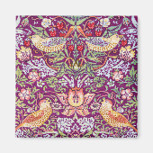 Aimant Strawberry Thief Red, William Morris (Devant)