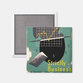 Aimant Strictement affaire (Recto/Verso)