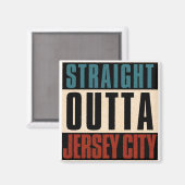 Aimant Stright Outta Jersey City New Jersey NJ (Recto/Verso)