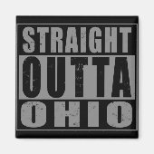 Aimant Stright Outta Ohio Word Art (Devant)