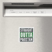 Aimant Stright Outta Pakistan Bold Conception de la fiert (In Situ (Lave-vaisselle))