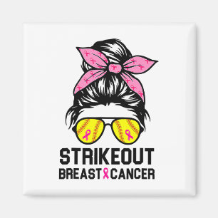 Aimant Striout Breast Cancer Sensibilisation Softball Mam