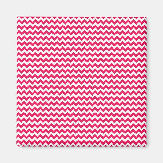 Aimant Stripe de Pink and White Chevron (Devant)