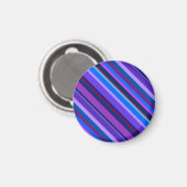 Aimant stripes en bleu et purple (Recto/Verso)