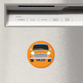 Aimant Stripey classique Austin Mini Cooper voiture (In Situ (Lave-vaisselle))