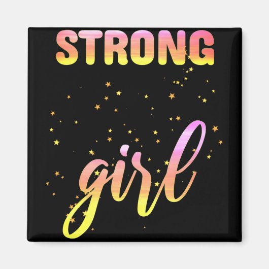 Aimant Strong Girl Pastel Star (Devant)