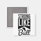 Aimant Strong Like Bull - Workout Routine (Recto/Verso)