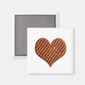 Aimant Stroopwafel hartjes (Recto/Verso)